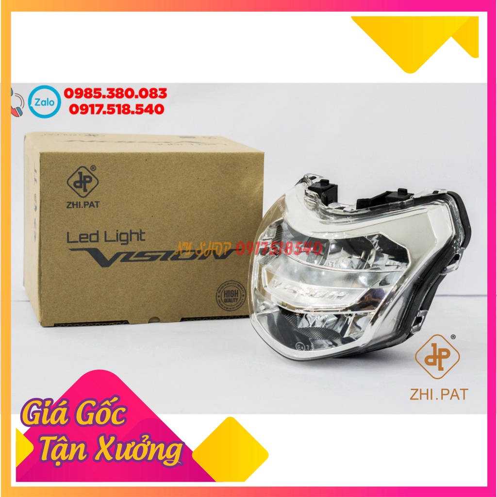 Chóa led 2 tầng Vision 2014 - 2020 Zhipat chính hãng full box (Ảnh Sp thật)