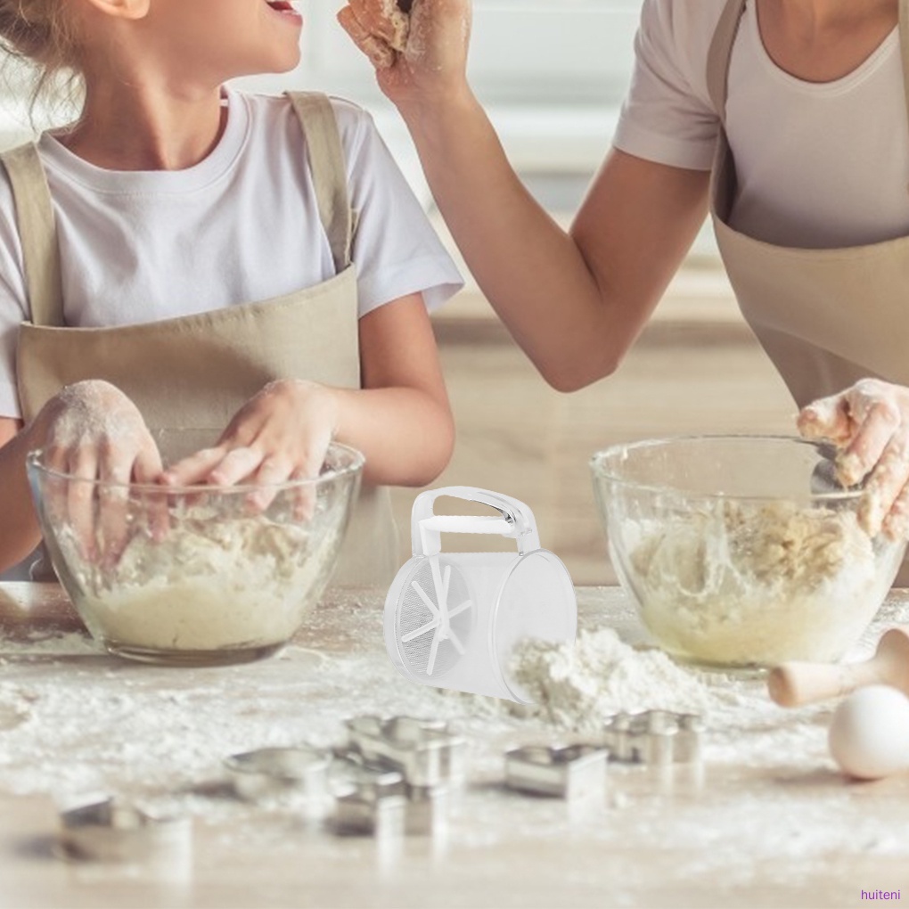 Cốc Rây Bột Bằng Nhựa Có Thước Đo Tiện Dụng Cho Nhà Bếp