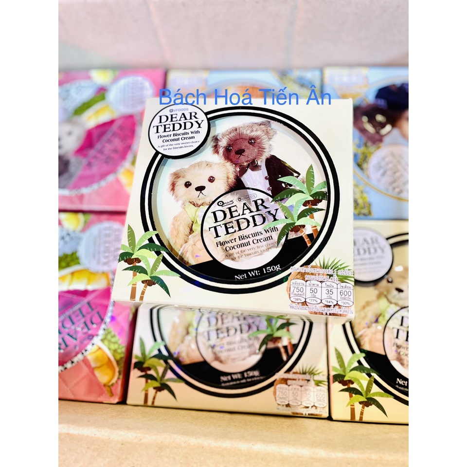 BÁNH THIẾC GẤU DEAR TEDDY Hộp Thiếc 150g - Thái Lan