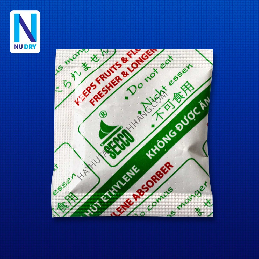Gói hút khí bảo quản trái cây rau quả nông sản túi hút ẩm ethylene 1000 Gr SECCO