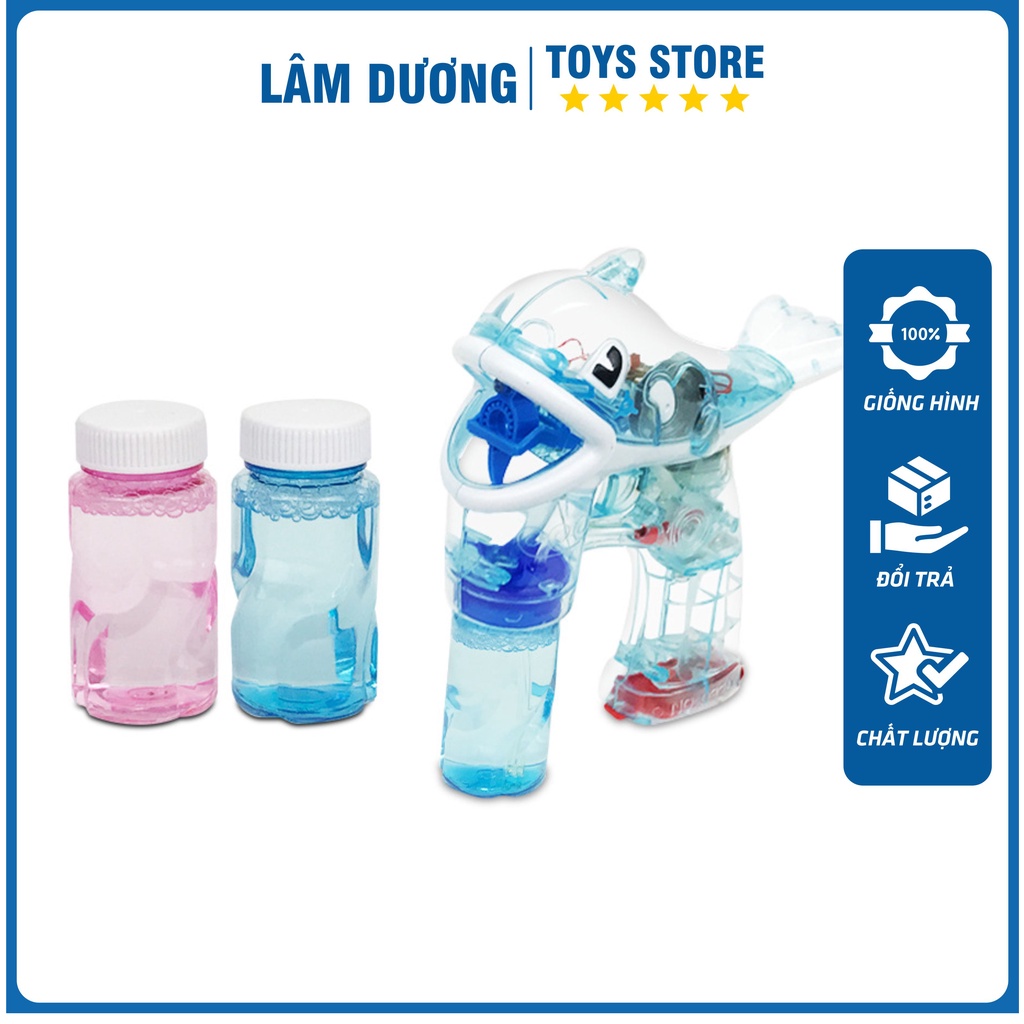 Bình nước bong bóng xà phòng 50ml 💖 Lọ/Bình xà phòng súng bắn bong bóng, cá heo thổi bóng