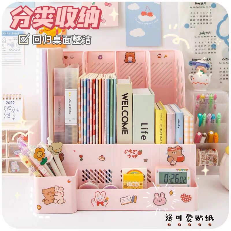 Giá đựng sách nhiều ngăn để bàn siêu xinh