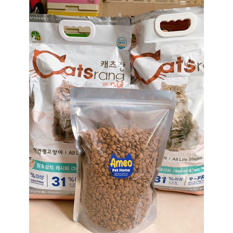 Thức ăn mèo Catsrang 1kg - hạt Catsrang chiết túi 1kg siêu rẻ | Catrang