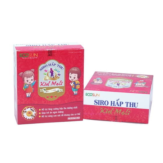 Siro Hấp Thu Kid Meli - Hỗ trợ tăng cường tiêu hóa, giúp trẻ ăn ngon miệng (20 ống)