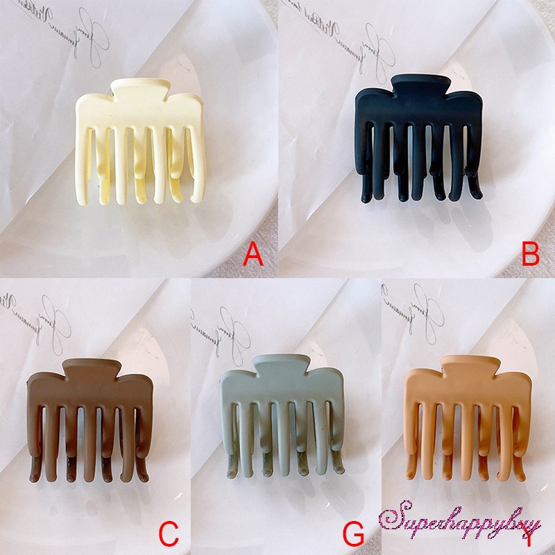 Set Kẹp Tóc Màu Trơn Đơn Giản Chống Trượt Dành Cho Nữ