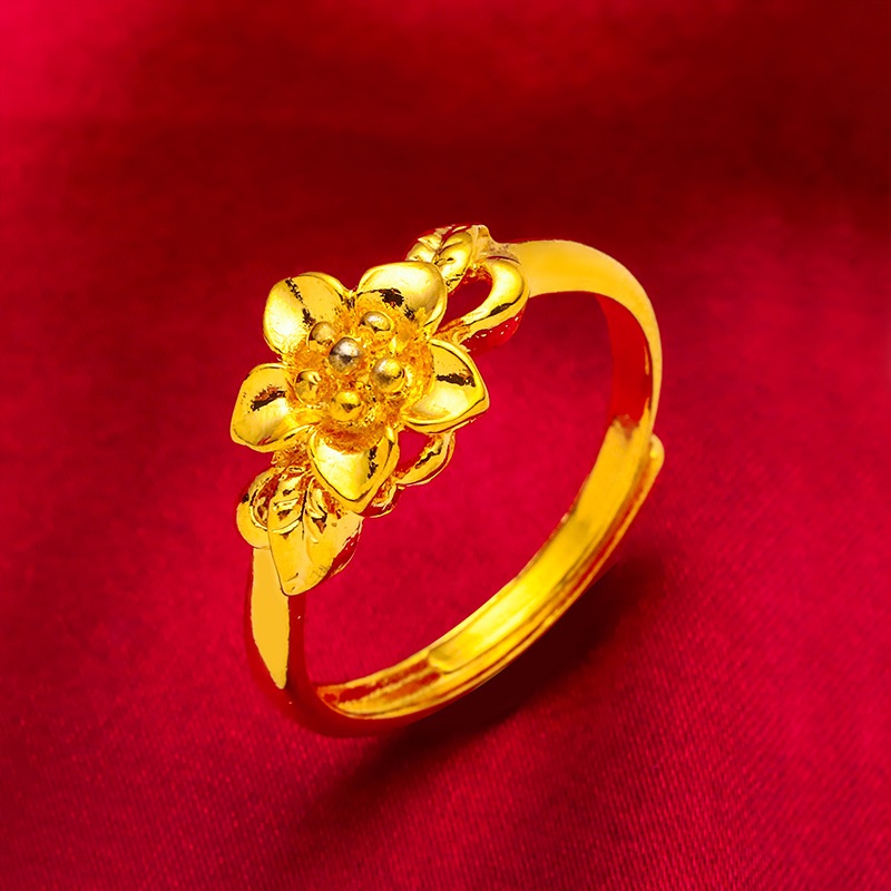 Nhẫn Mạ Vàng 24k In Chữ Cop 916