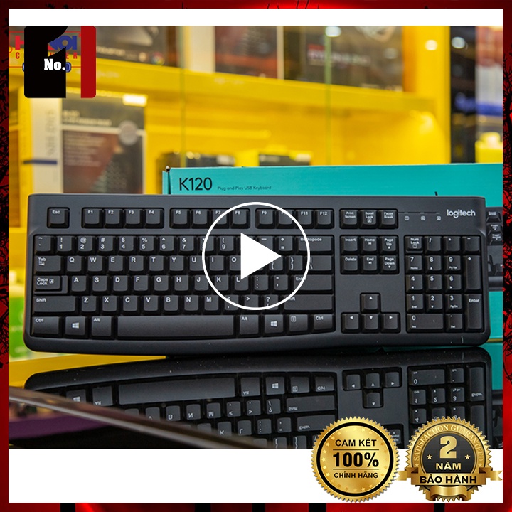 Bàn Phím Máy Tính Chính Hãng Logitech K120 Bàn Phím Vi Tính Laptop Pc Văn Phòng Có Dây