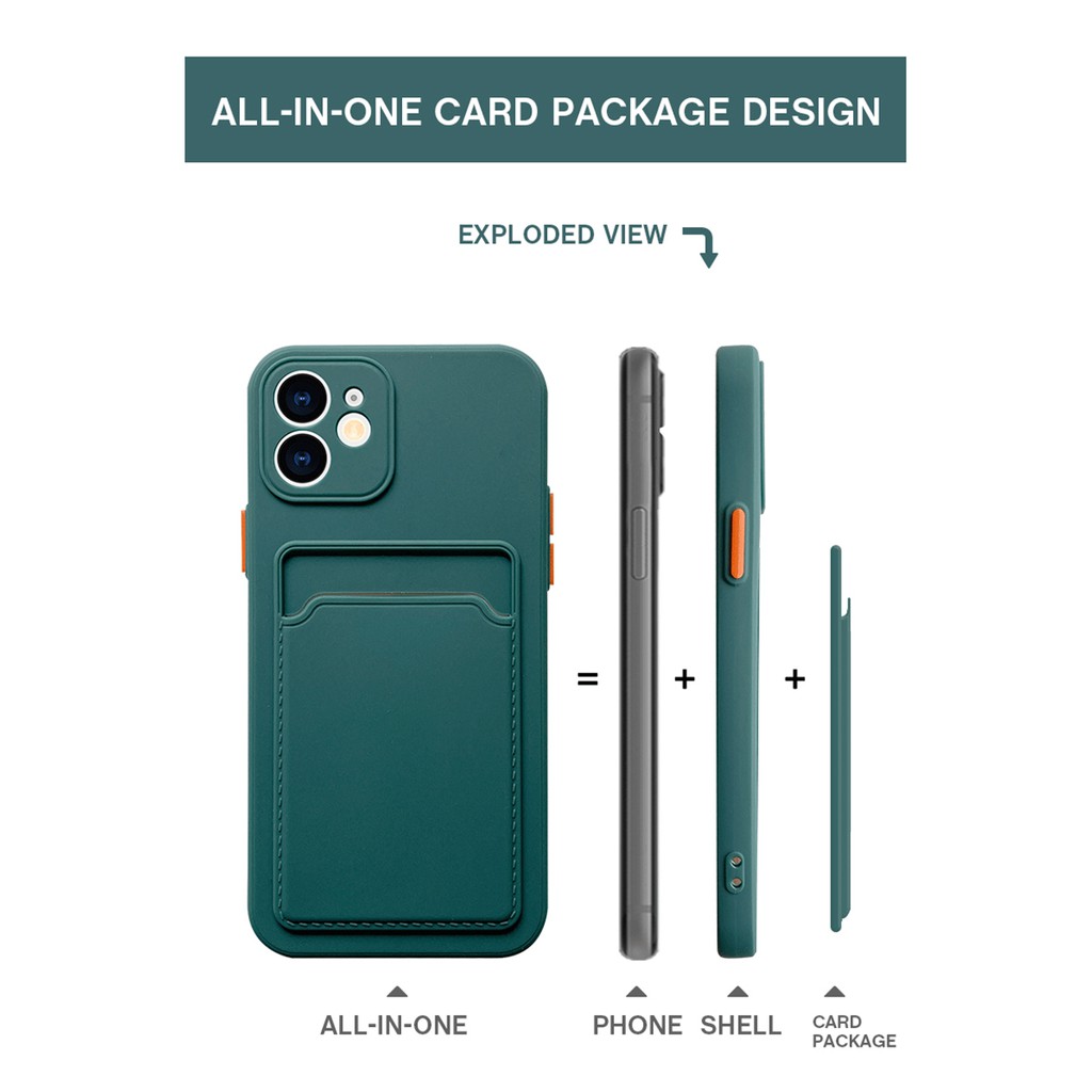 Bao Da Có Ngăn Đựng Thẻ Cho Iphone 12 Pro Max 12 Mini Se 2020 X Xr Xs 11 Pro 7 8 Plus