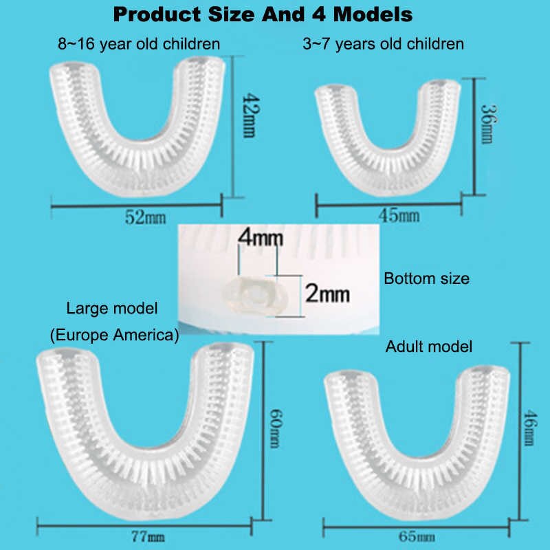 Bàn Chải Đánh Răng Silicon Hình Chữ U Cho Trẻ Em - Bàn Chải Tập Đánh Răng Cho Bé Từ 2 - 6 Tuổi