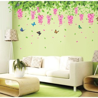 Decal dán tường Hoa ti gôn