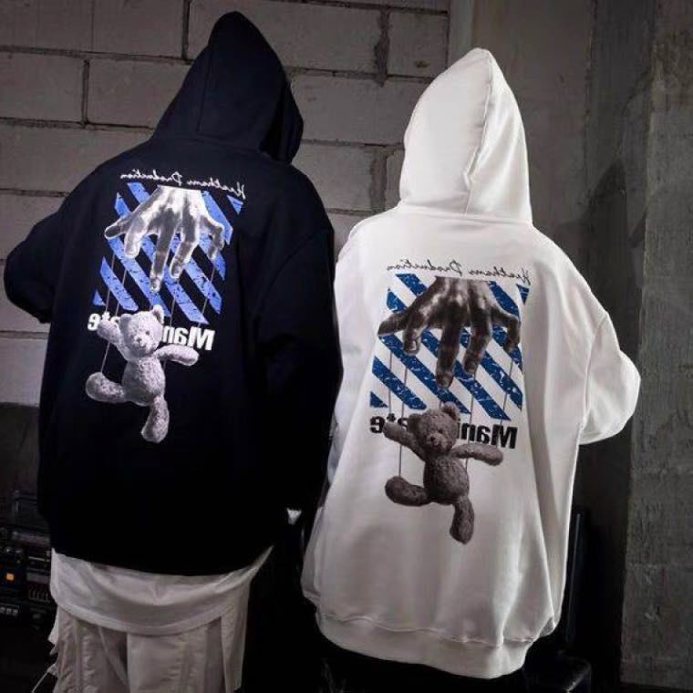 Áo Hoodie Mỏng Dáng Rộng In Hình Chuột Và Mèo Đáng Yêu Cho Nam Nữ 2021