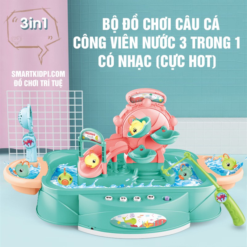 [ẢNH THẬT] ĐỒ CHƠI CÂU CÁ HÌNH CÔNG VIÊN💥FREESHIP🍀 NƯỚC MẪU MỚI 2021 CÓ ĐÈN NHẠC