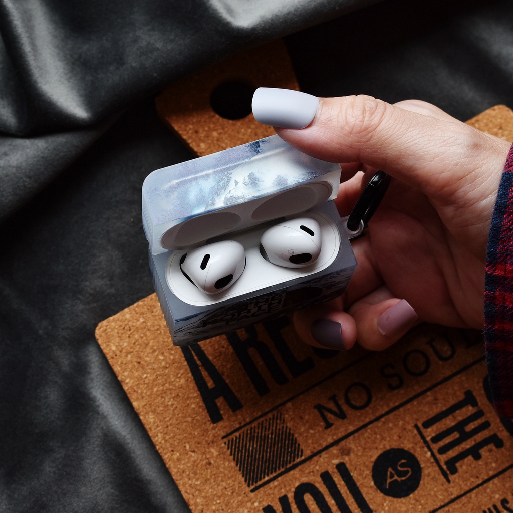 The North Face Vỏ Bảo Vệ Hộp Sạc Tai Nghe airpods 3 Pro 2 3 Họa Tiết NORTH FACE NORTH FACE Màu Trắng Đen Thời Trang 2021 Ốp