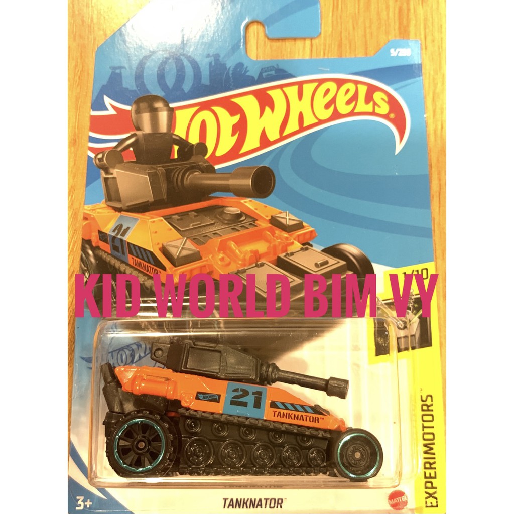 Xe mô hình Hot Wheels basic Xe tăng Tanknator GTC23.