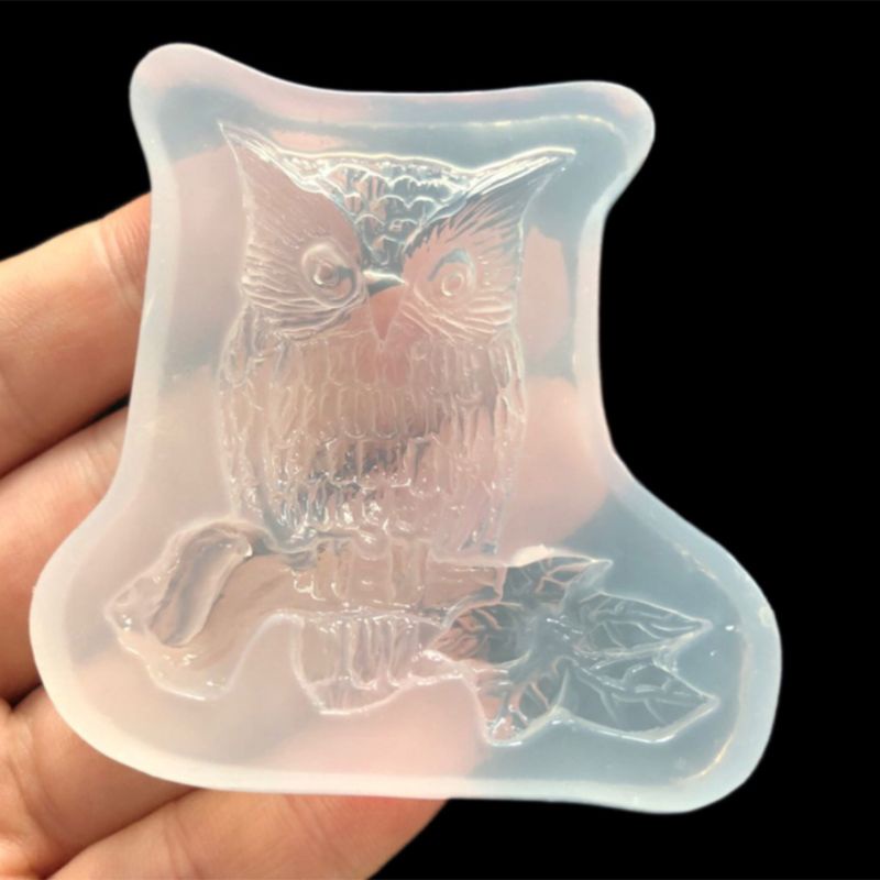 Khuôn Silicone Hình Cú Mèo Làm Trang Sức Thủ Công