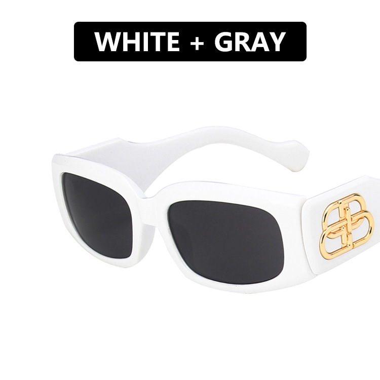 Kính Mát Gọng Nhựa Hình Chữ Nhật Phong Cách Hàn Quốc