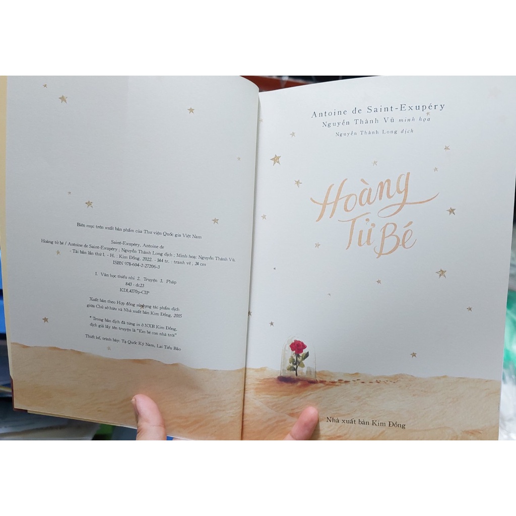 Sách - Hoàng tử bé (Kim đồng, in màu)