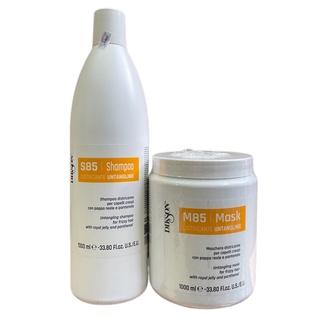 Dầu gội hấp Dikson suôn mượt chống rối tóc S85 Untangling 1000mlx2
