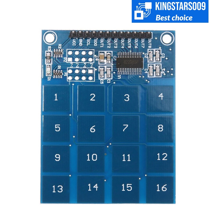 Module cảm ứng điện dung 16 phím - touch TTP229