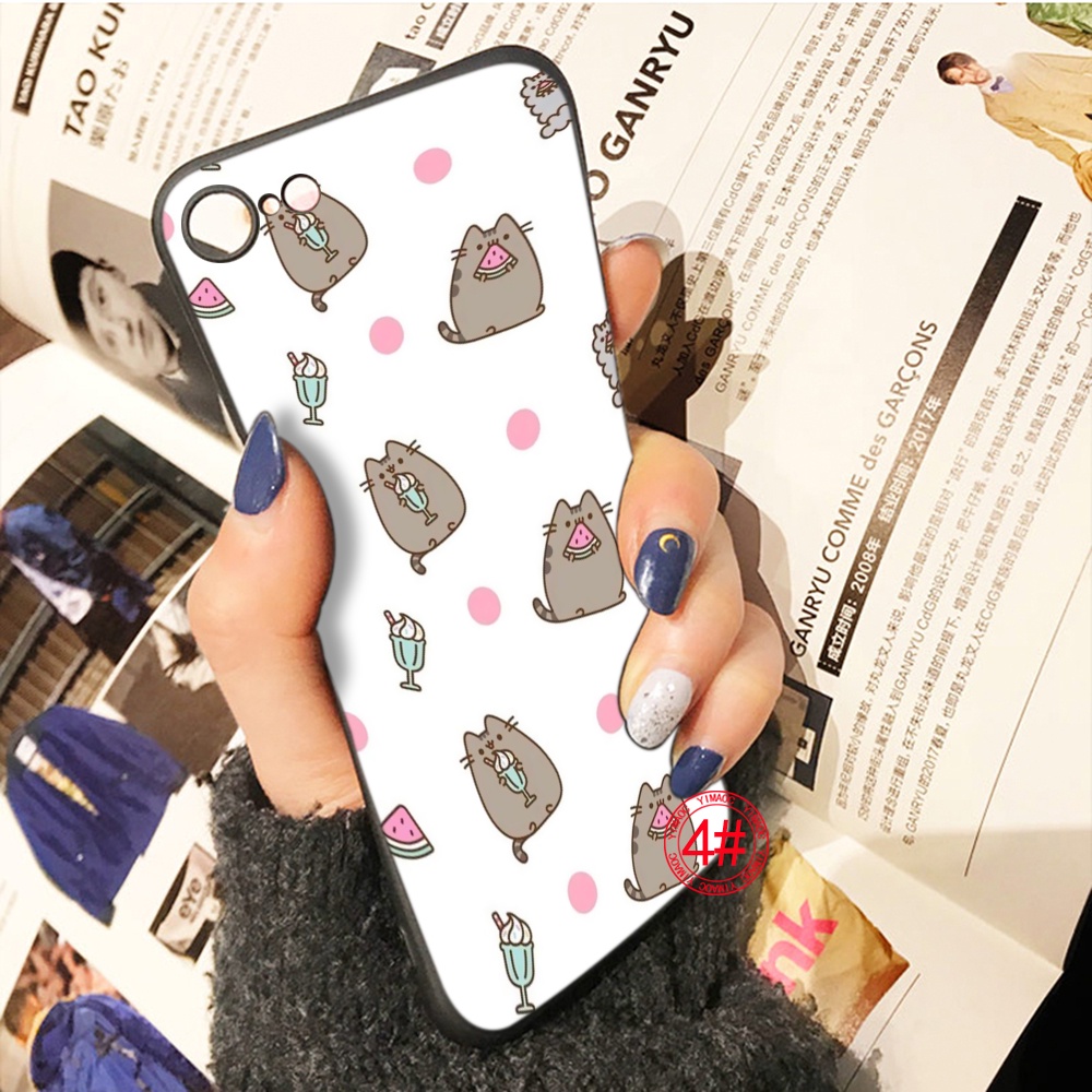 Ốp Điện Thoại TPU Dẻo Họa Tiết Hoạt Hình Mèo pusheen Cho iPhone 6 6S 7 8 Plus X XS XR 11 Pro Max 125N