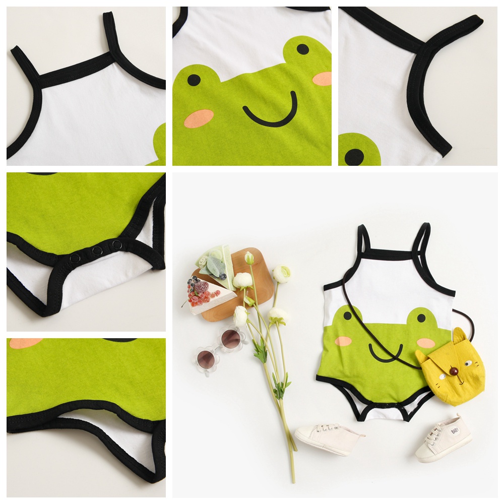 Bộ áo liền quần Sanlutoz họa tiết hoạt hình dễ thương cho trẻ sơ sinh