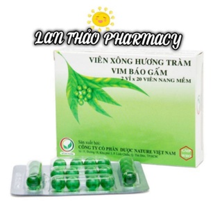 Viên xông hương tràm Vim Báo Gấm hộp 40 viên giá tốt