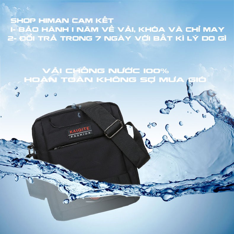 Túi đeo chéo nam mini vải canvas bền bỉ phong cách unisex Hàn Quốc [phiên bản thời trang tết 2022 & 10 quà tặng]-TN020 | BigBuy360 - bigbuy360.vn
