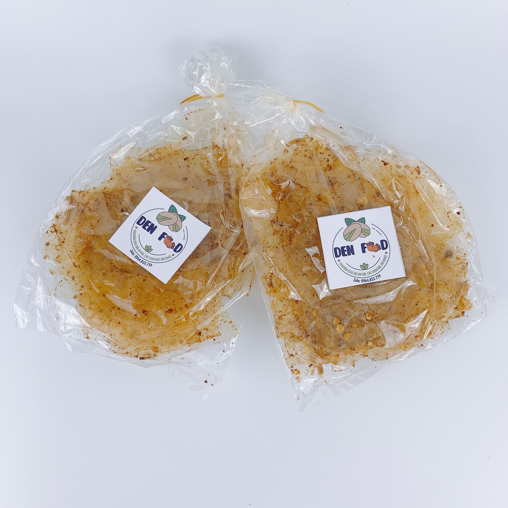 Bánh Tráng Xì Ke Muối Nhuyễn Phơi Sương Trộn Tỏi 30Gr 1 bịch