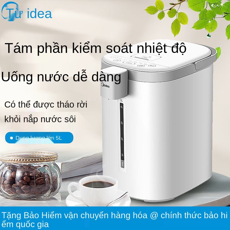 Bình nước nóng điện Midea giữ nhiệt tích hợp đun điều gia dụng sôi dung lớn hai lớp chống đóng cặn