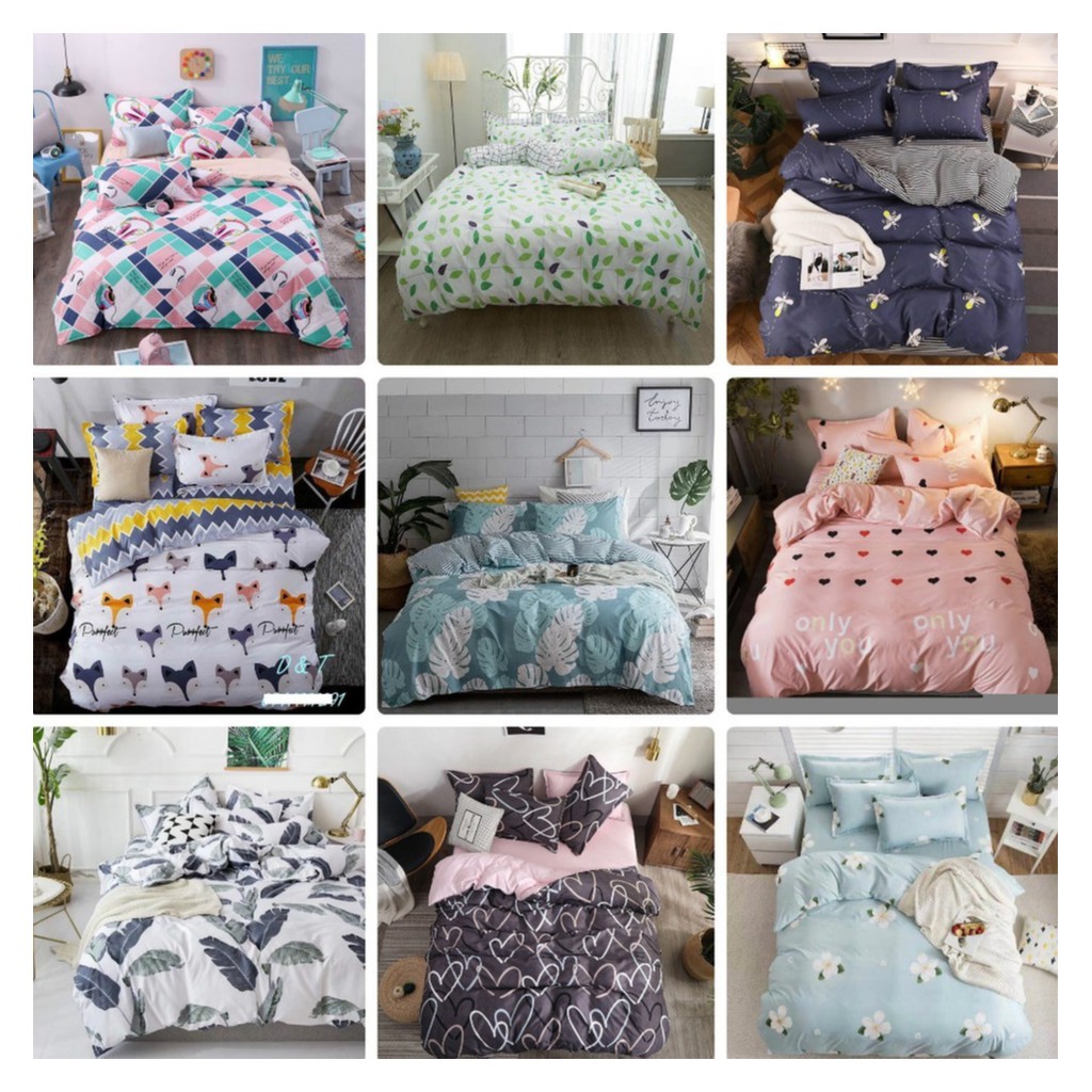 81 MẪU Bộ Chăn Ga Gối Cotton Poly Nhập Khẩu cao cấp 2019 tổng hợp