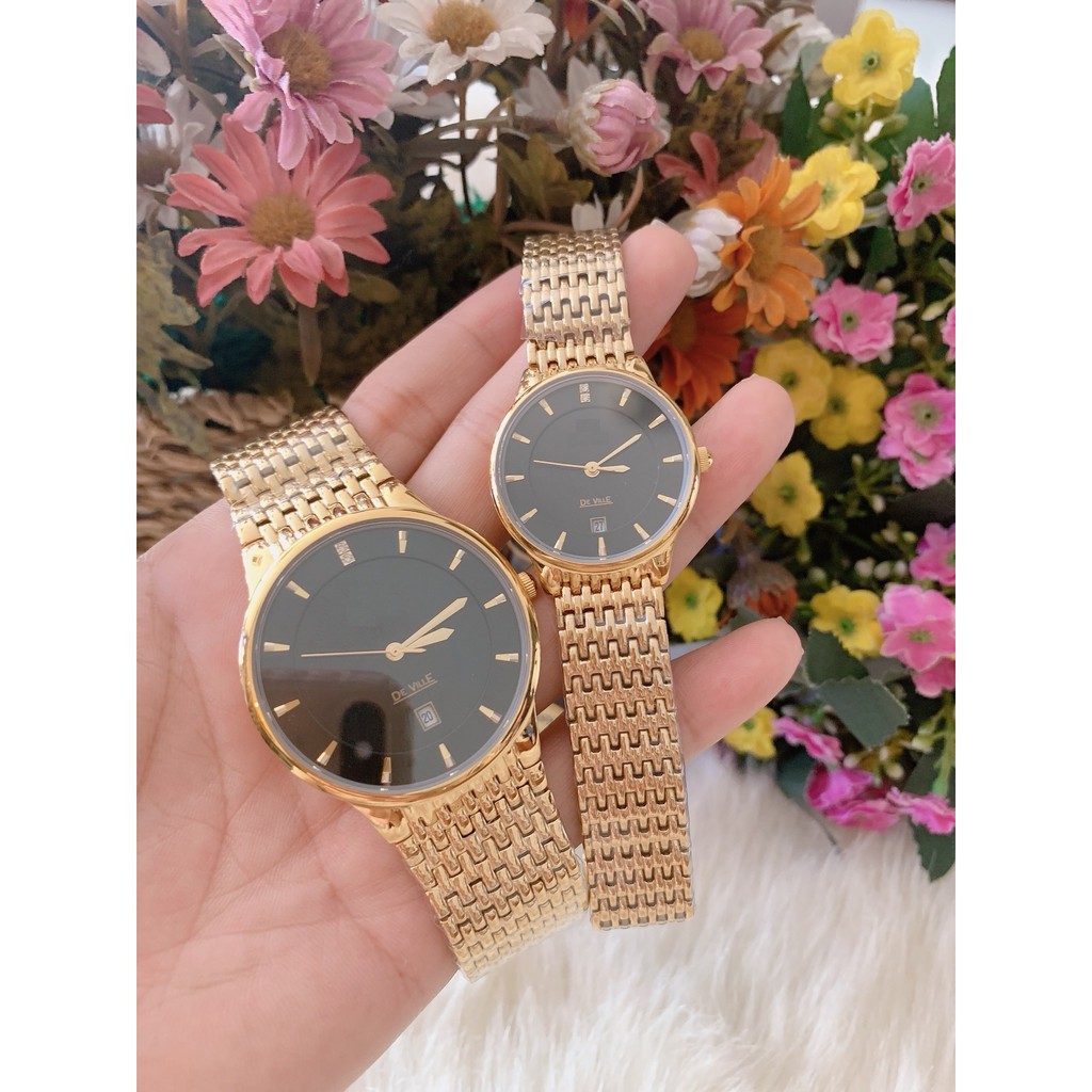 Đồng hồ nam nữ unisex mega dây thép độ dày mặt ấn tượng