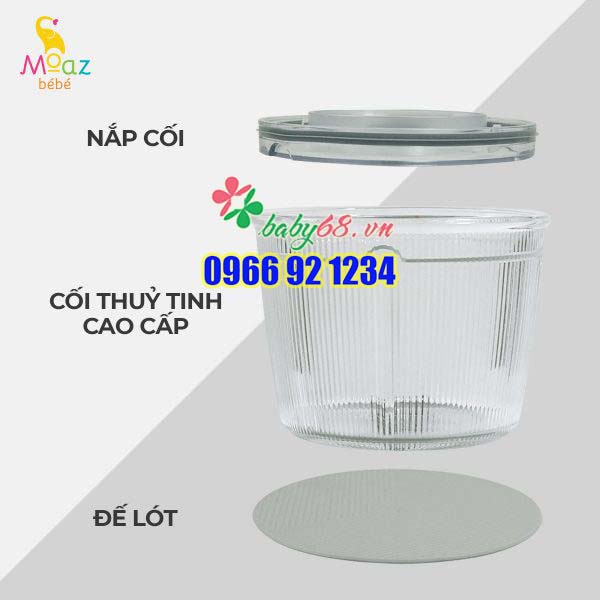 Máy xay đa năng Moaz bebe MB–032 - Tặng kèm bộ dụng cụ nhà bếp