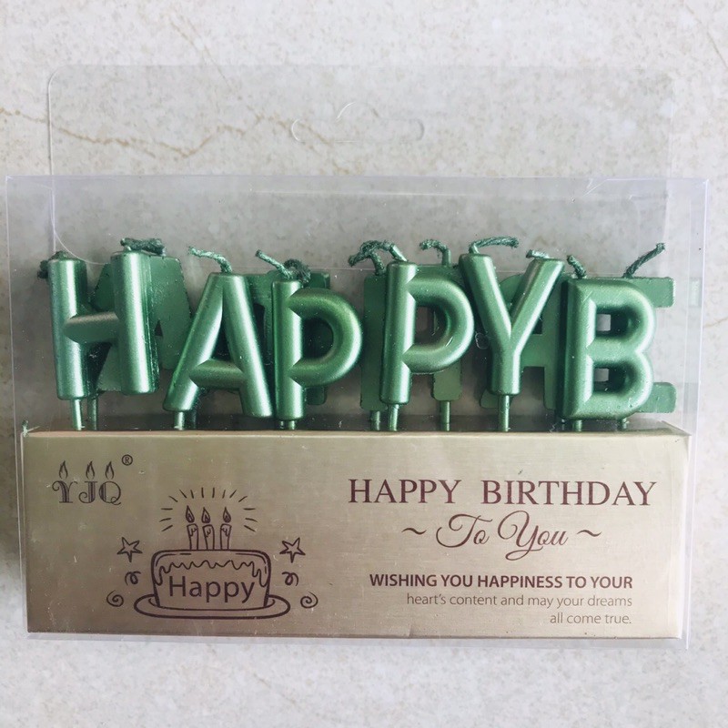 Nến nhũ HPBD cắm banh sinh nhật màu đẹp