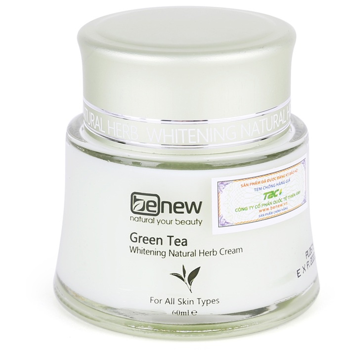 Combo 1 kem trà xanh 60g và 1 nước hoa hồng trà xanh 120ml GREEN TEA BENEW Hàn quốc xóa thâm mụn, loại bỏ dầu nhờn