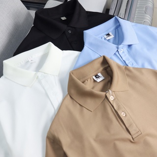 Áo thun polo nam basic cổ bẻ, vải poly cao cấp chuẩn form