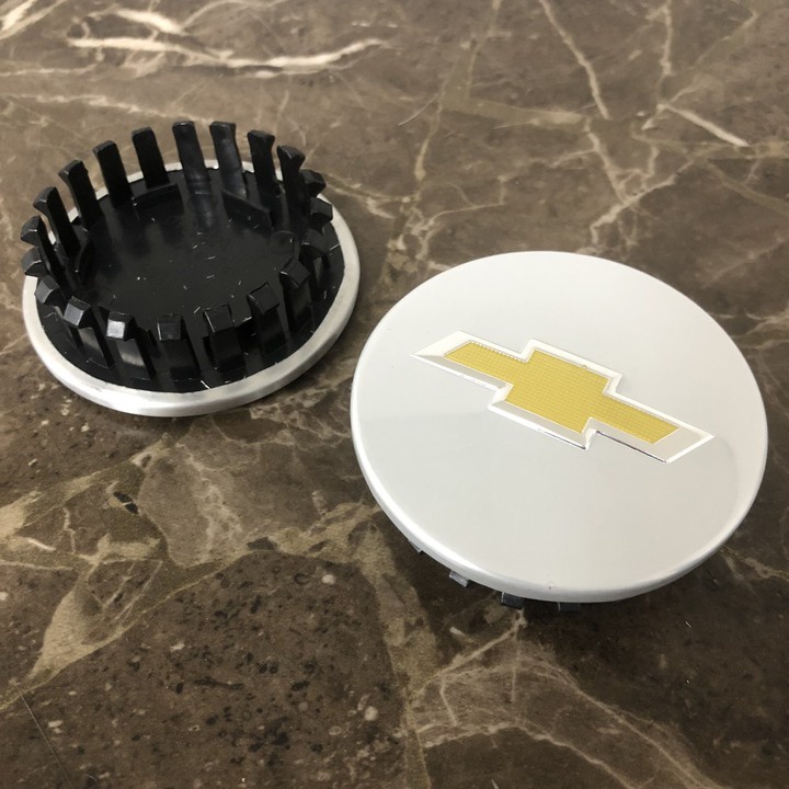 Logo chụp mâm, ốp lazang bánh xe ô tô Chevrolet đường kính 68mm - 1 chiếc
