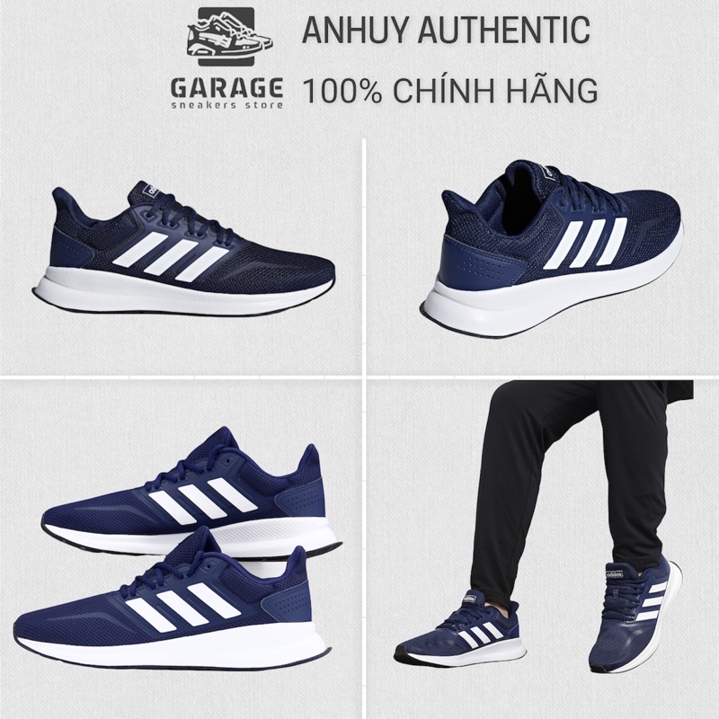 Giày nam Adidas Falconrun xanh - F36201