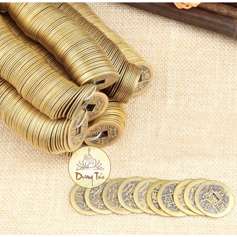 Đồng Tiền Xu Âm Dương Chiêu Tài Rước Lộc