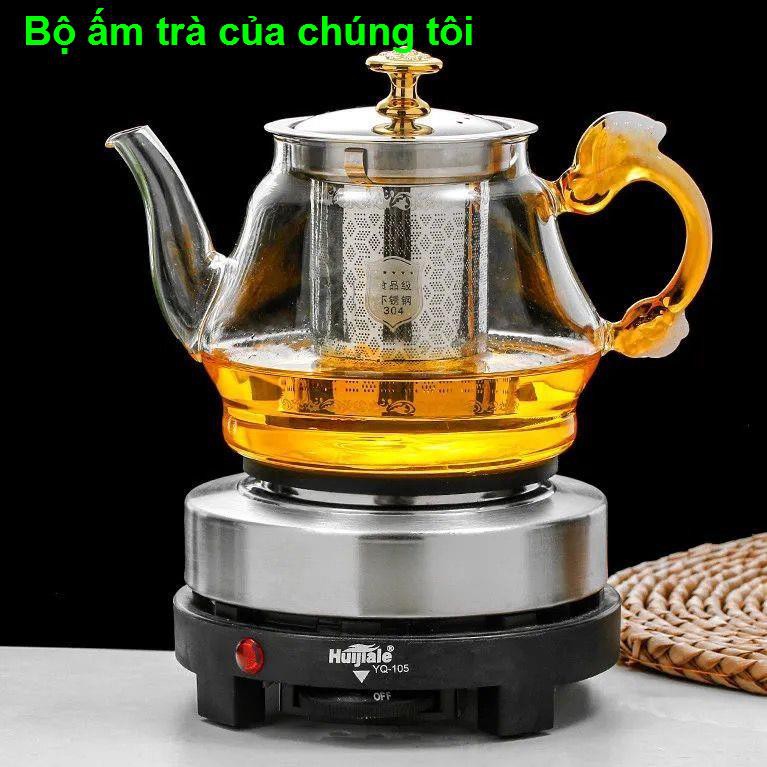 bìnhbộ pha trà thanh nhiệt, ấm nấu chè nhỏ, hoa thủy tinh sức khỏe, bếp điện, đun nước,