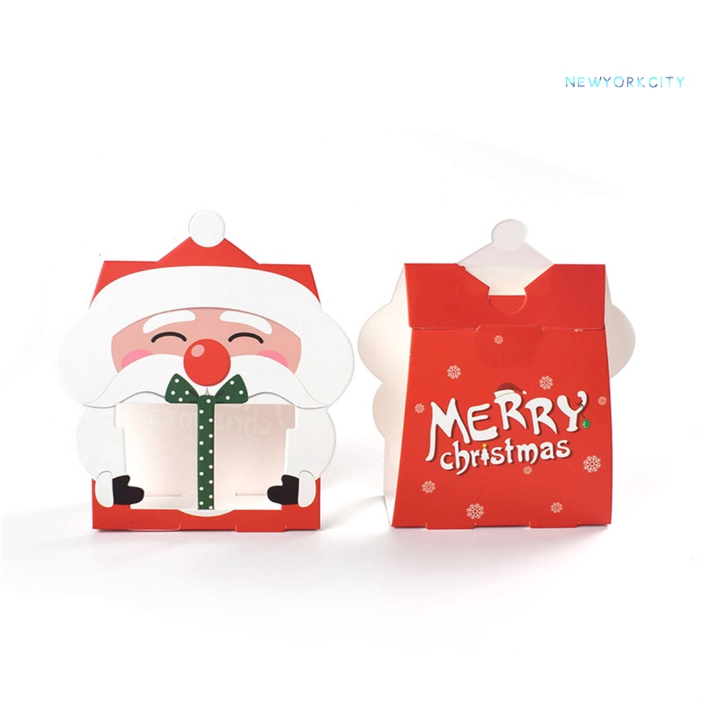 Set 8 Túi Giấy Đựng Bánh Quy Giáng Sinh Dễ Thương Thân Thiện Với Môi Trường