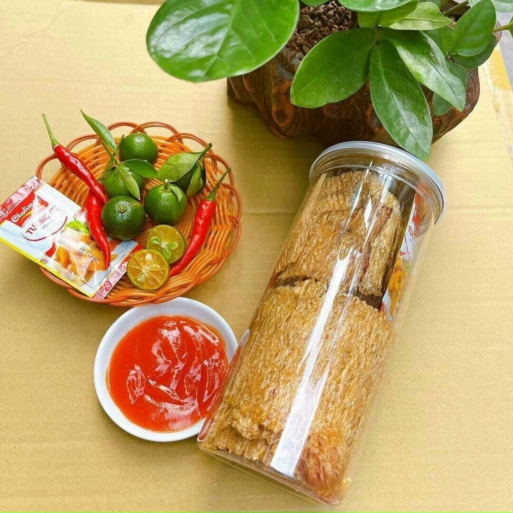 Mực cán tẩm gia vị 250g ăn liền, mực khô cán mỏng, đồ ăn thơm ngon - Ăn vặt nhà Cốm