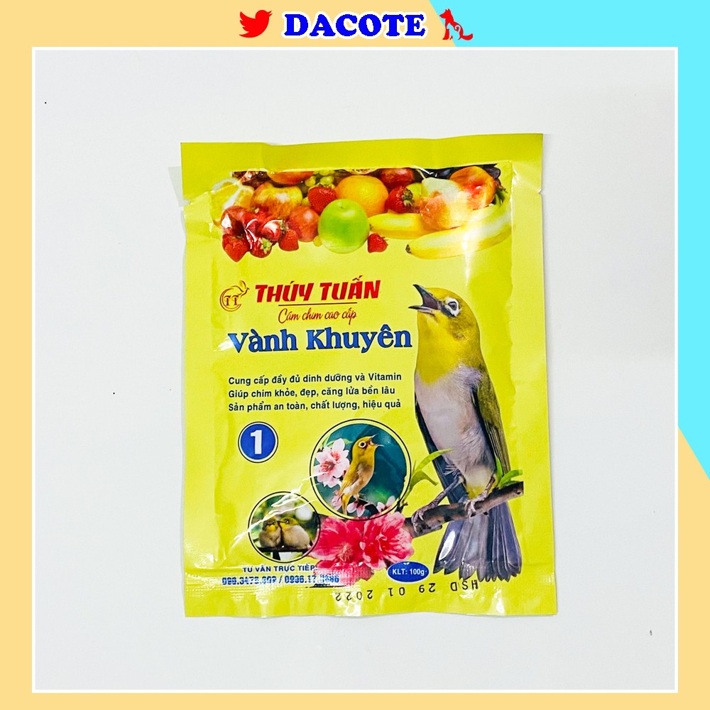 Cám chim vành khuyên Thúy Tuấn số 1 cao cấp 200gram Cám khuyên Thúy Tuấn cao cấp giá rẻ