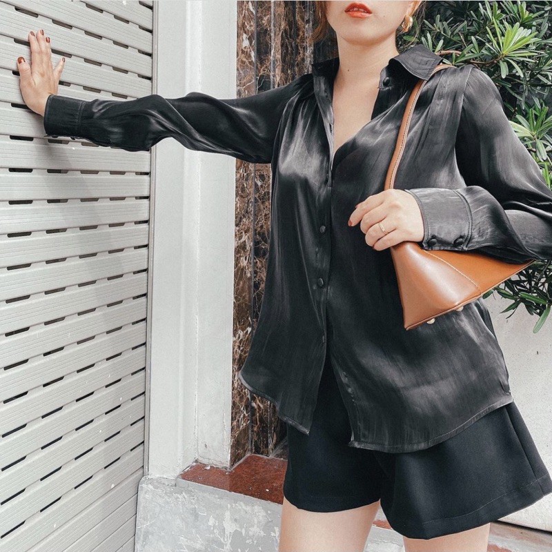 Áo sơ mi chất Tơ sống - STELLA ORGANZA SHIRT