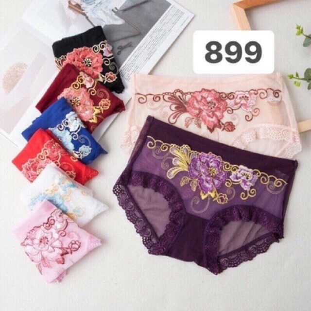 Lẻ 1 Quần lót ren hoa hồng mới