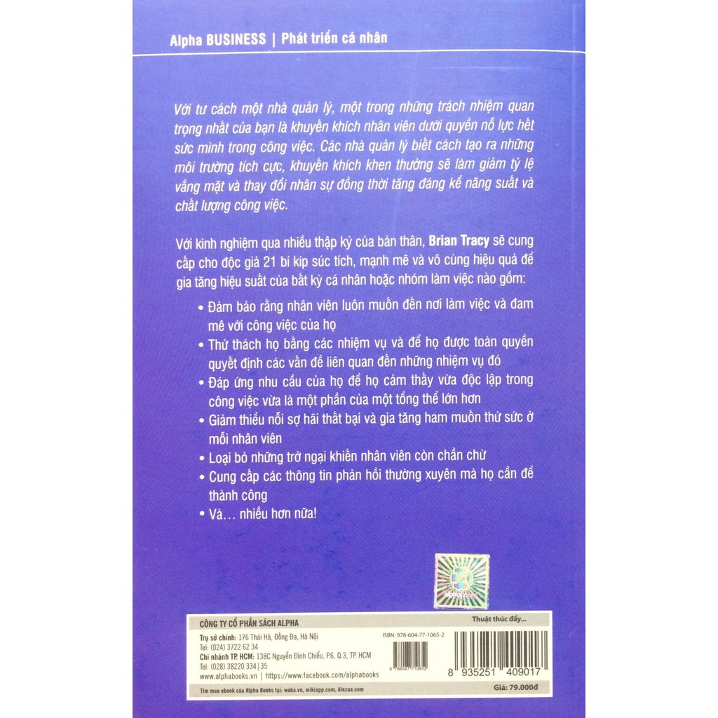 Sách - Thuật thúc đẩy nhân viên (Tái bản 2018) | BigBuy360 - bigbuy360.vn