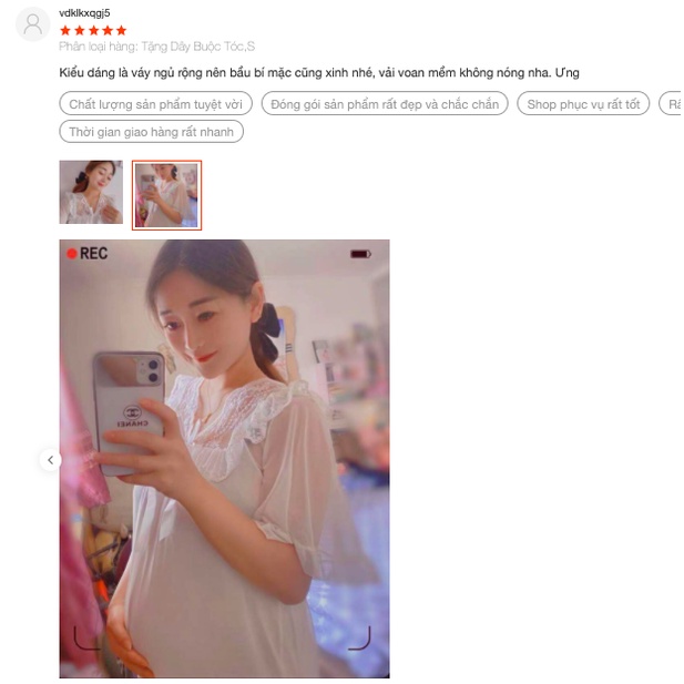 Váy Ngủ Voan Mỏng Kiểu Dáng Xuông Dài Cổ Điển Phối Bèo Siêu Xinh Lacy Bra - V15