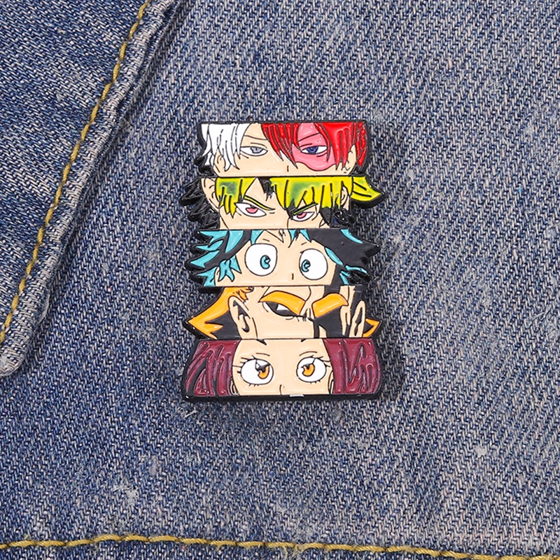Ghim cài áo QIHE JEWELRY thiết kế hoạt hình My Hero Academia