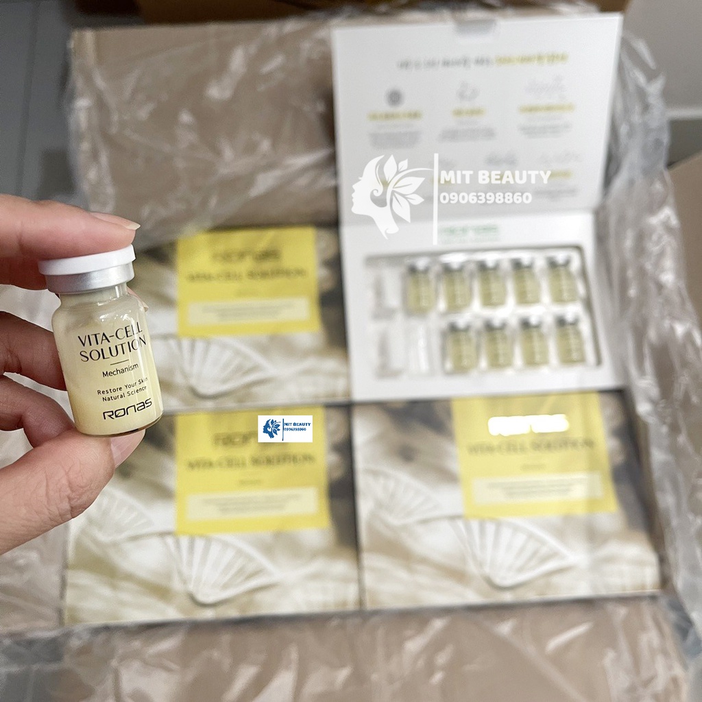 TẾ BÀO GỐC RONAS STEM VITACELL VITAMIN C TRẮNG DA GIẢM NÁM  SOLUTION CHÍNH HÃNG KOREA