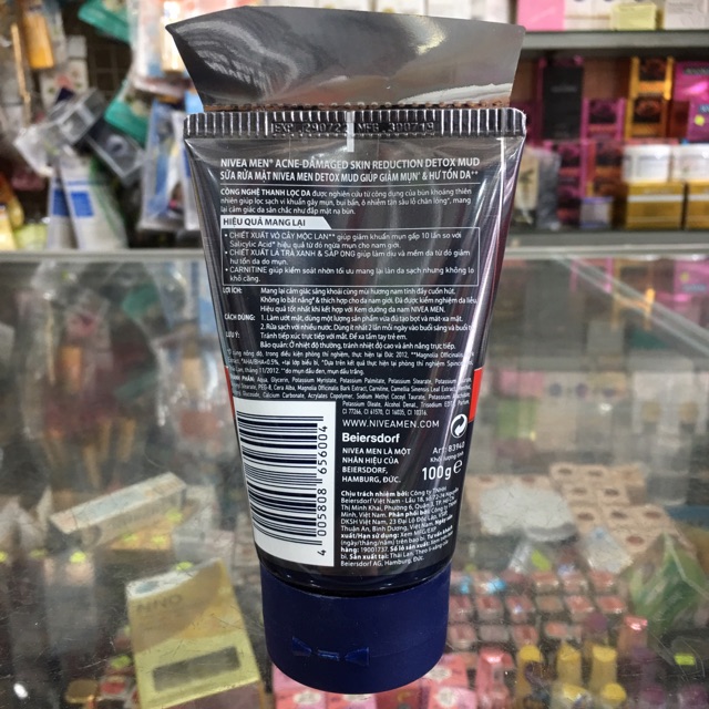 Sữa rửa mặt Nivea giúp giảm mụn hư tổn da 100g