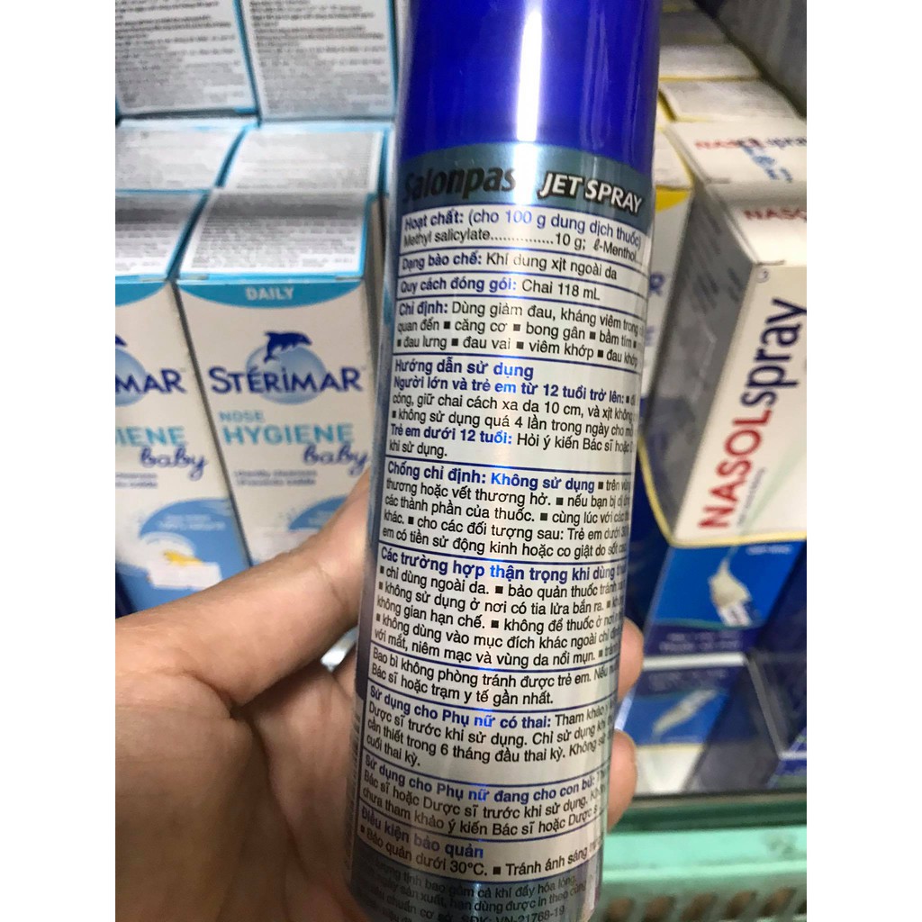 Salonpas Jet Spray 118ml (Salonpas xịt)